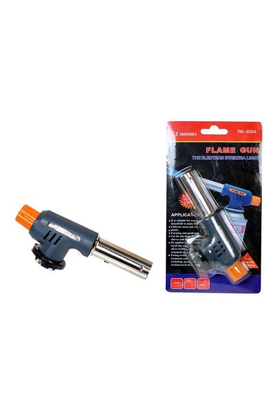 REFURA ولاعة لهب متعددة الأغراض باللون الرمادي RE-8024