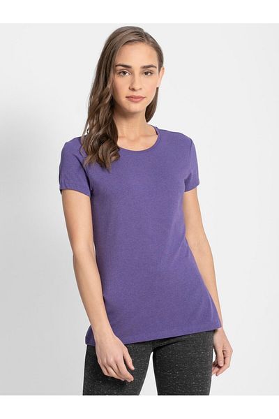 JOCKEY 24X7 Round Neck T-Shirt 1515-0105-Cyber Grape Mel