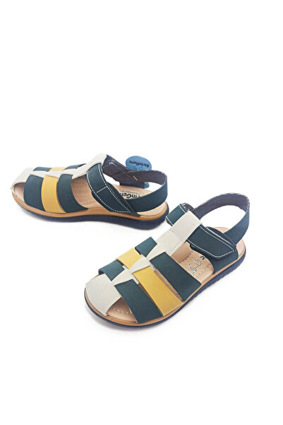 GDT Ayakkabı لطيف الشباب العظام وحيد اللون الأخضر والأصفر قفص نموذج الفيلكرو ...