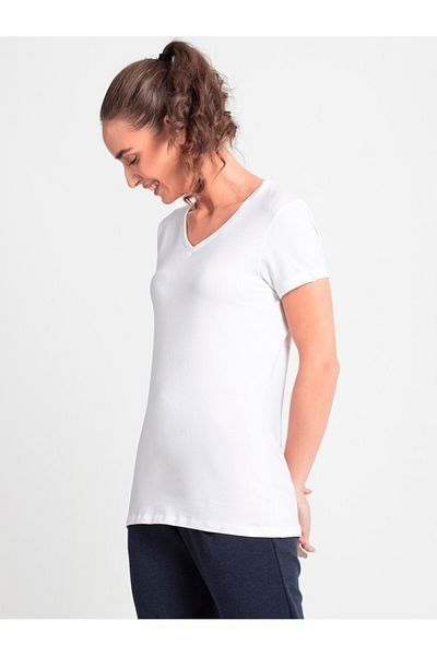 JOCKEY 24X7 V-Neck Tee 1359-0105-WHITE