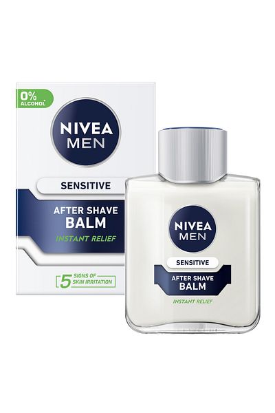 NIVEA Men After Shave Balm Sensitive 100ml Gentle Post-Shave Care for Sensitive Skin