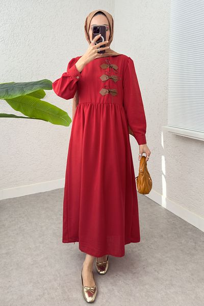 Salih Çelebi Leather Advanced Dress 2221 Red (Blue, Black, White to Choose)