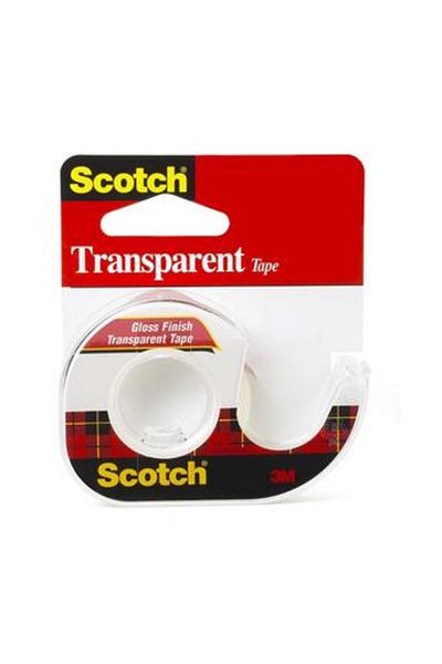 3M Scotch Transparent Tape With Plastic Dispenser