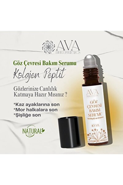 AvA Bio Cosmetics Ava Doğal Kolajen Göz Çevresi Bakım Serumu