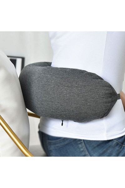 Generic 3-in-1 Memory Foam Travel Neck Pillow Ergonomic Support for Head & Neck