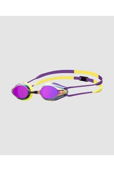 ARENA Tracks Mirror/Violet-Plum-Arctic Lime Swimming Glasses
