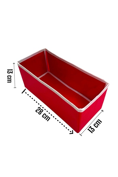 Balkan Room Red Drawer - 2 Units, Array Organizer Organization Set (28X13X13 cm)