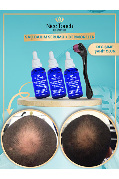 Nice touch مجموعة سيروم الشعر الاقتصادية من نايس تاتش مكونة من 3 قطع |   هدية...