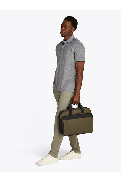 Tommy Hilfiger Men Army Green Repreve Laptop Bag