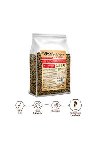mydog Original Az Tahıllı Dana Etli Yüksek Enerji Yetişkin Tüm Irk Köpek Mama...