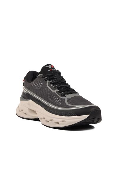 WALKWAY 25411 Ανδρικά αθλητικά παπούτσια Black Mesh Memory Foam Novi M