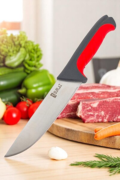 SürLaz İsme Özel Dövme Çelik Slikon Sap Premium Seri Et Bıçağı