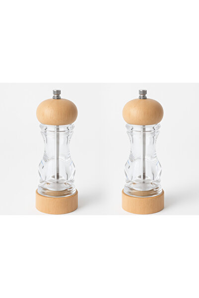 Fodi Fodis mutfak bambu baharat değirmeni tuz + karabiber 2 li