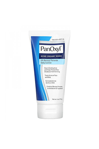 panoxyl بانوكسيل غسول كريمي لحب الشباب ٤٪ بنزويل بيروكسيد للتحكم اليومي - ١٧٠...
