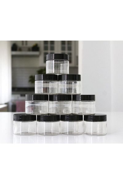 Dem Home Borcan organizator 100 ml chihlimbar aspect sticla set de 10