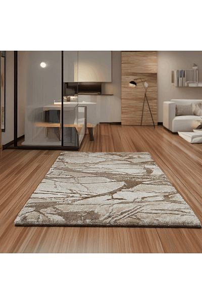 Brava Casa Covor Beige Horizon, Crem, Bej, , Fir Scurt 11 mm, 70x100 cm, 2200 g/m , BravaCasa