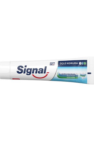 Signal معجون أسنان حماية ثلاثية عبوة اقتصادية 120 مل × 4 قطع