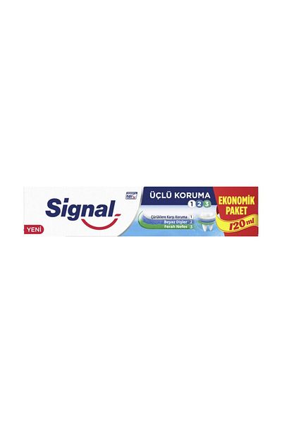 Signal مجموعة حماية معجون أسنان ثلاثية 120 مل