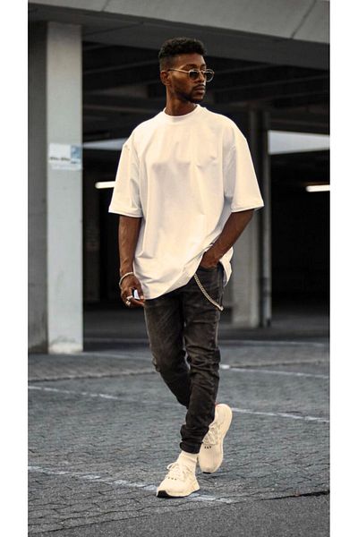 FUNSTYLE Soft Combed Fabric T-Shirt Oversize