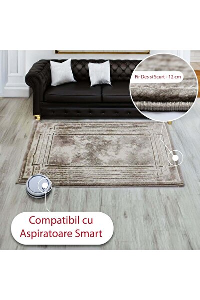 Brava Casa Beige Helikon Carpet, Beige, Cream, , Short Pile 12 mm, 100x200 cm, 2300 g/m , BravaCasa