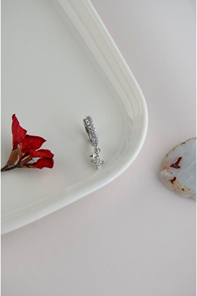 Sacce Scarves&Accessories 8 Mm Kuzey Yıldızı Charm Halka Piercing – Gold & Gümüş | Helix, Kıkırdak, Lob Uyumlu