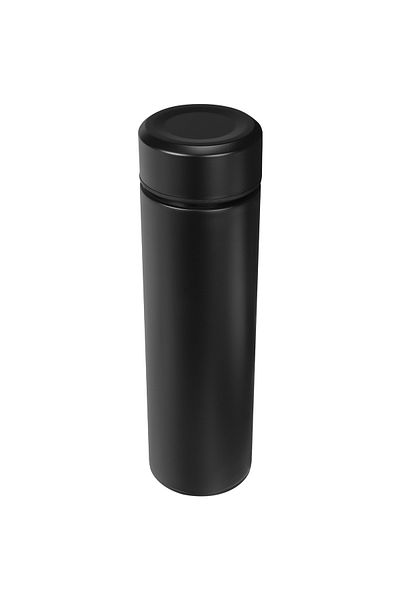 S-LINK Sl-Tm02 أسود مطفي 450 مل داخلي 304 خارجي 201 كوب ترمس فولاذي - زجاج