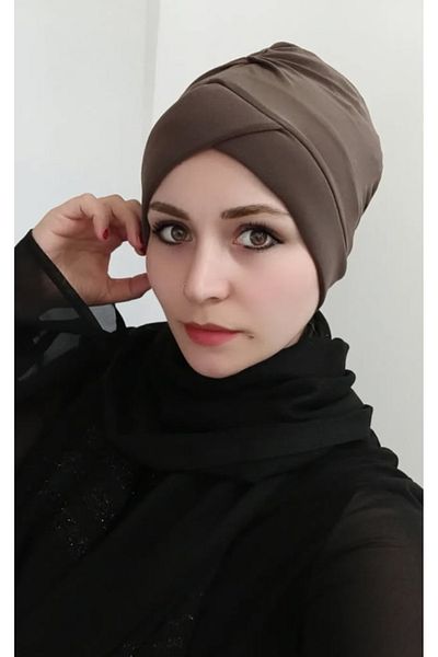BUTİK AYVİTRİN Women's Bow Bonnet (Khaki)