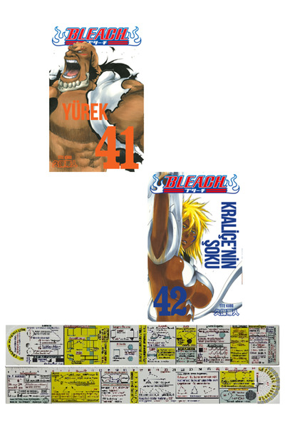 Gerekli Şeyler Yayıncılık Bleach 41-42. Ciltler Manga Seti + Mat. Öğreten Cetvel