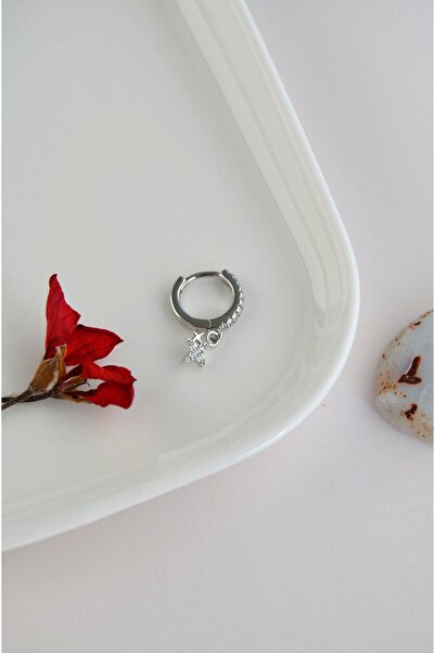 Sacce Scarves&Accessories 8 Mm Kuzey Yıldızı Charm Halka Piercing – Gold & Gümüş | Helix, Kıkırdak, Lob Uyumlu