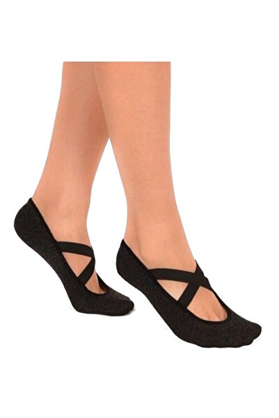 GMS Siyah Dore Yoga Pilates Çorabı 2'li Paket
