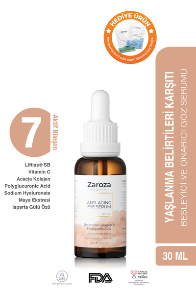 ZAROZA Kırışıklık Karşıtı & Nemlendirici Göz Çevresi Serum - Anti-aging Eye S...