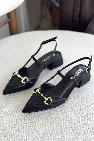 GOFFSHOES Women's Black Dereki Goches Long Heeled Shoes