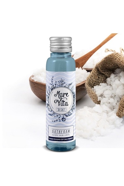 MAREVITA MAREVITA Hotel Αφρόλουτρο 35 ml με θαλασσινό αλάτι. Σετ 50 τεμαχίων