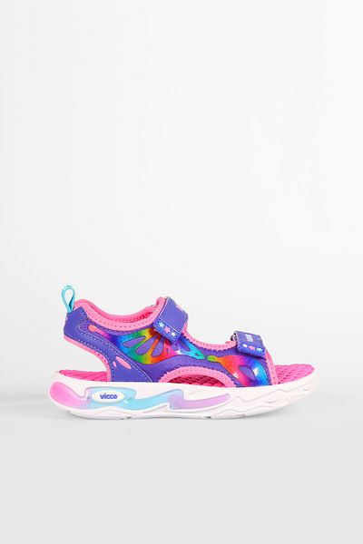 Vicco But Girl's Purple Light Sandals