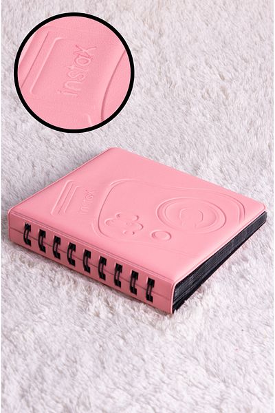 Nobbystar Spiral Pink Instax Polacart Photo Album with 68 Photos Capacity