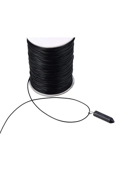 Livart 1.4mm, 10 Meters Nylon Flush and Jewelry String, Black Color