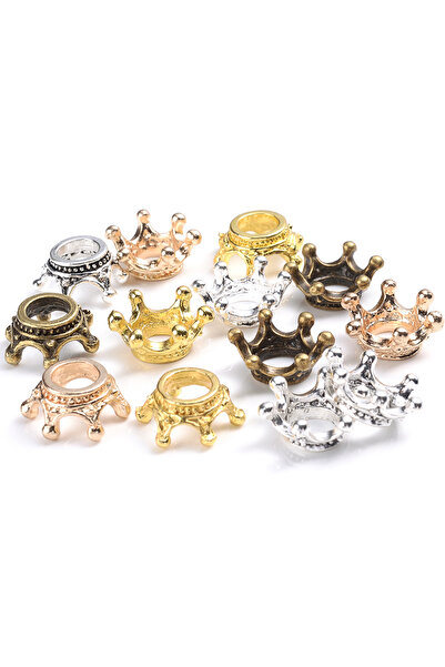 Choice 10 قطع مزيج 12 مم 10/50 قطعة من خرزات الفواصل السائبة المصنوعة من سبائ...