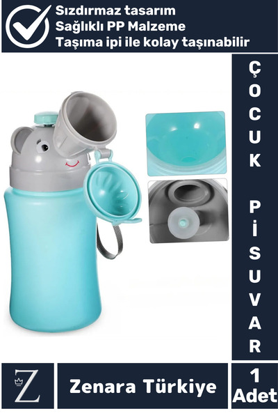 Zenara Premium Sağlıklı PP Malzeme +2 Yaş Taşıma İpli Tuvalet Eğitim Çocuk La...