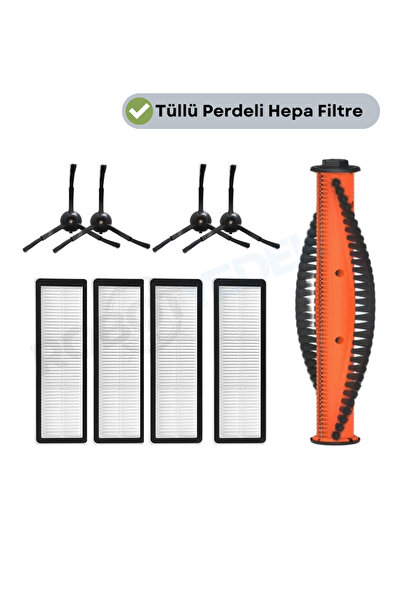 robotyedek Perie principală de schimb compatibilă Xiaomi S10t cu perie latera...