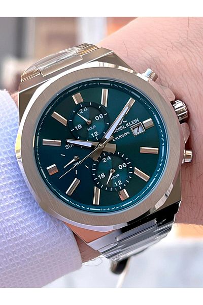 Daniel Klein Steel Band Inner Functions Men's Wrist Watch for Active Engagement and Groom Edk.1.10587.8