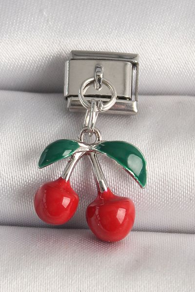 Skygo 316L Steel Silver Color Cherry Model Nomination Charm - Tj-Bc1239