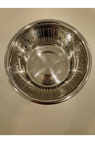 tash home Steel Kitchen Strainers 30 cm Multi-Purpose Kitchen Strainers Rice Bulgur Pasta Etc. Pasta