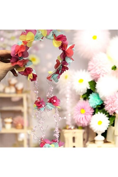 SavBrand Ebruli Цветна лазерна корона от цветя, аксесоари за коса за ежедневн...