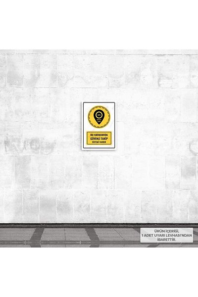 Posterya Ul01416-A4 - This Caravan Has a Secure Tracking System Warning Sign (21,6×30,3cm)