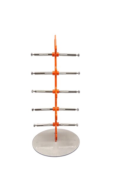 STAND MARKET Glasses Stand Desktop 5 Glasses Organizer Orange