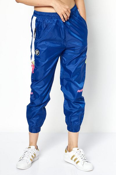 Aape By A Bathing Ape Women Regular Fit Drawstring Jogger Pants, Blue Combo