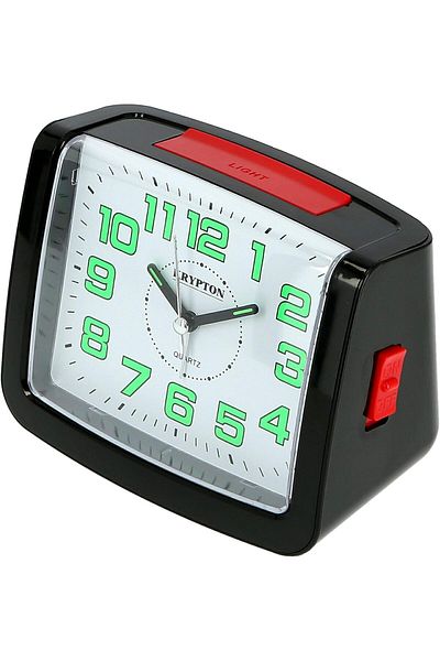 KRYPTON Analog Bell Alarm Clock Loud Ring, Classic Design for Home, Office & Desk Decor