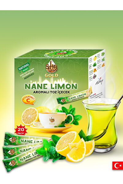 Mevlüt Efendi Nane Limon tek içimlik 1 kutu 20 adet - Mint Lemon instant 1 box 20 Stick