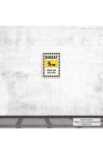 Posterya Ul02580-A4 - Caution Dog Not Tied Warning Sign (21,6×30,3cm)