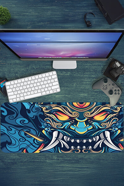 urzuva Gaming Oyuncu XL Mouse Pad Kaydırmaz Dikişli Mousepad 80x30 cm
